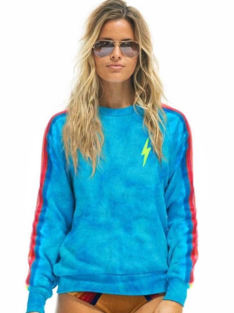 Aviator Nation Bolt Classic Crew Sweatshirt NWOT